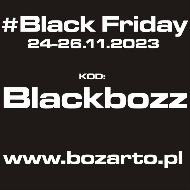 Mamy już gotowy kod na Black Friday 2023 w Bozarto.  RABAT NA WSZYSTKO przez cały weekend